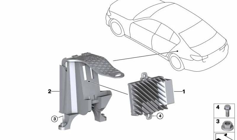BMW 65156802316 Halter ASD - LEEBMANN24