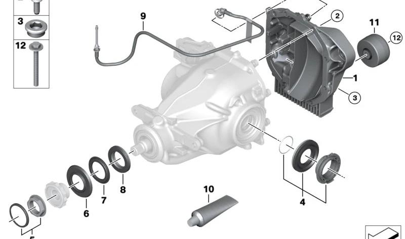 BMW 33108860348 Dichtungssatz Hinterachsgetriebe - LEEBMANN24