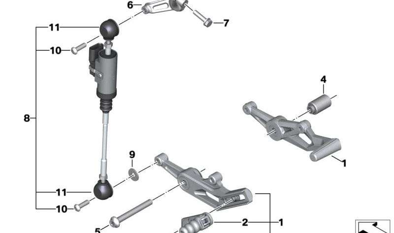 BMW Motorrad 23418569029 Fussschalthebel - LEEBMANN24