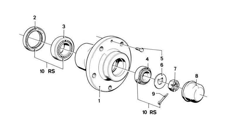 BMW 31211119571 Reparatursatz Radlagerung - LEEBMANN24