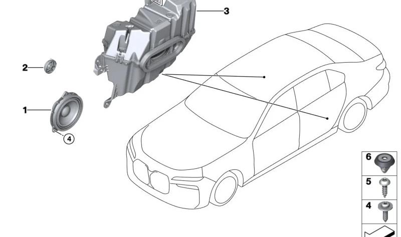 BMW 65132622773 Hochtonlautsprecher High End - LEEBMANN24 